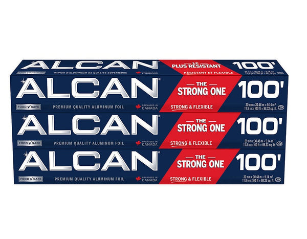 Alcan Aluminum Foil Wrap - 3-pack