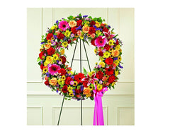 Colorful Sympathy Wreath